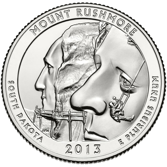 2013 S Mint 90% Silver Proof Mount Rushmore NATIONAL MEMORIAL QUARTER Mt ATB 